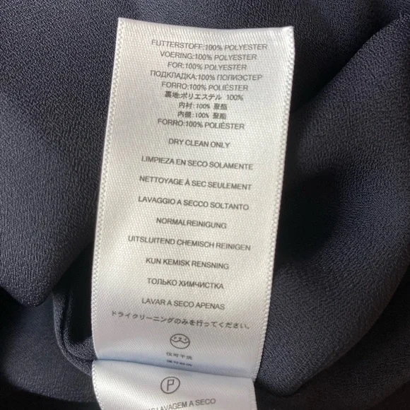 MICHAEL, MICHAEL KORS Black Silk Dress Gold Detail | Size Small - Picture 10 of 11